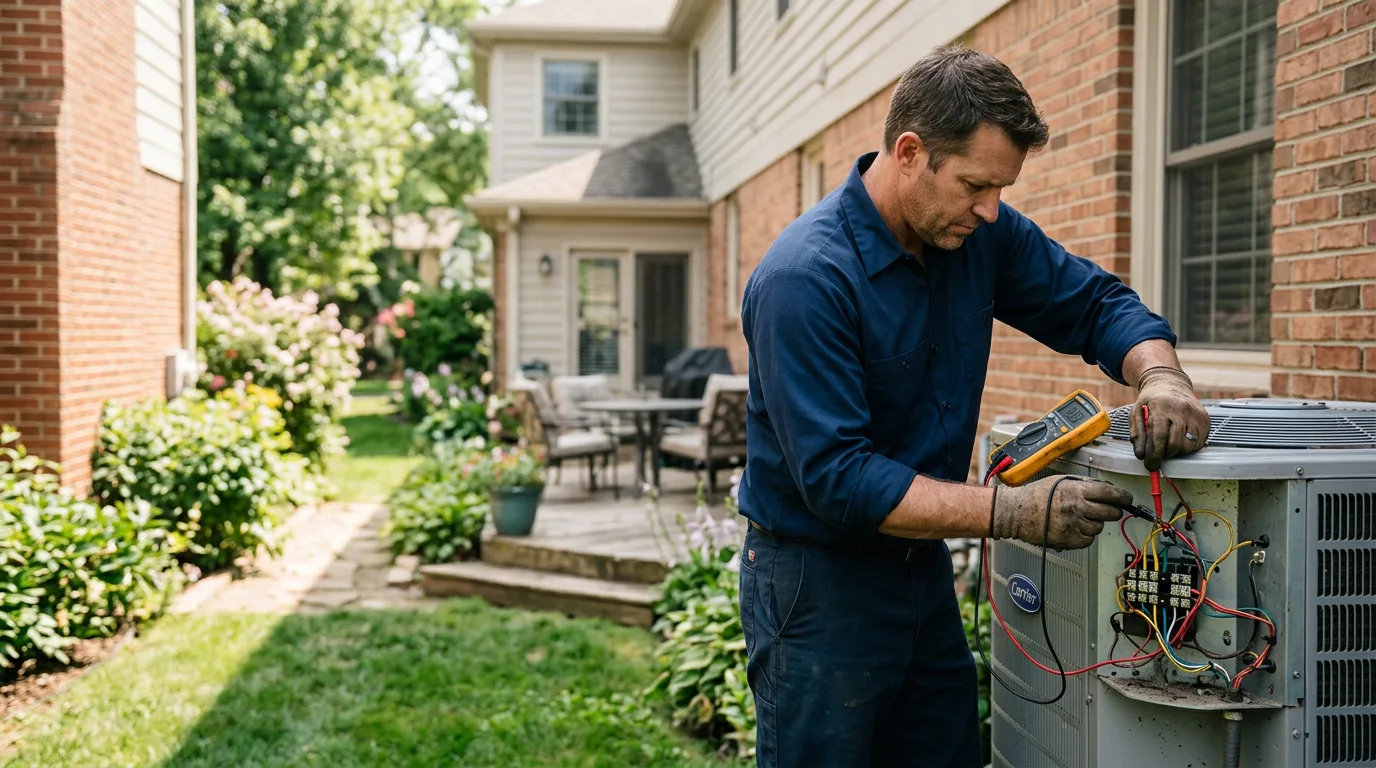 HVAC technician working near Bridgeport, CT